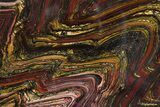Polished Tiger Iron Stromatolite Slab - Billion Years #354904-1
